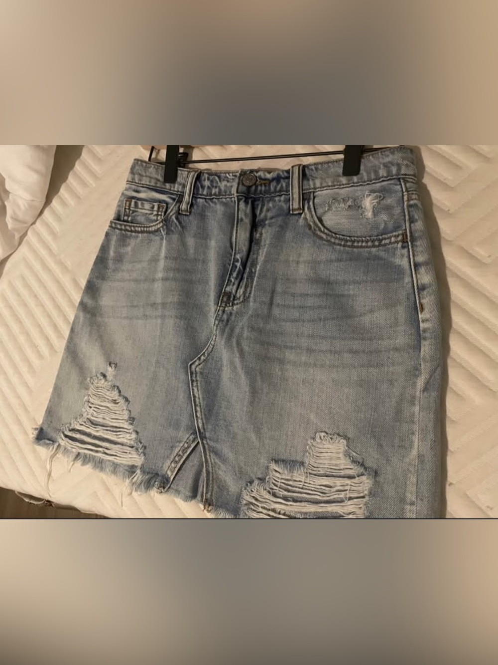 WOMENS SIZE XS HIGH RISE JEAN SKIRT